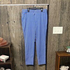 The Limited Blue Patterned Ankle Pants